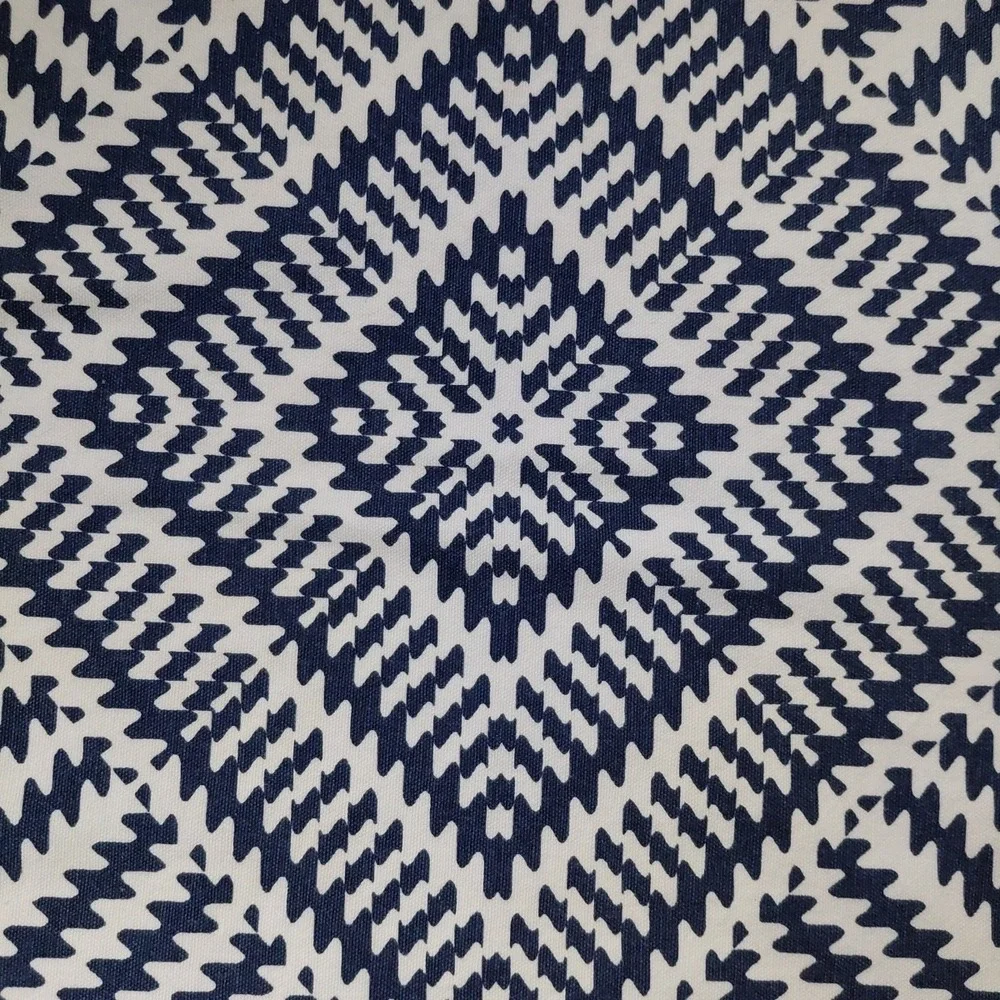 2 Tree Wool Pillow Covers Blue White Accent Decor Tribal Modern Preppy Canvas - Picture 3 of 7